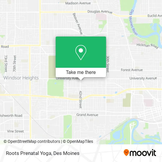 Roots Prenatal Yoga map