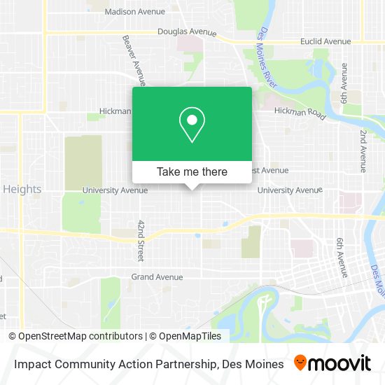 Impact Community Action Partnership map