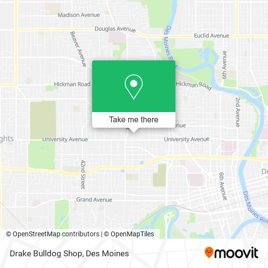 Drake Bulldog Shop map