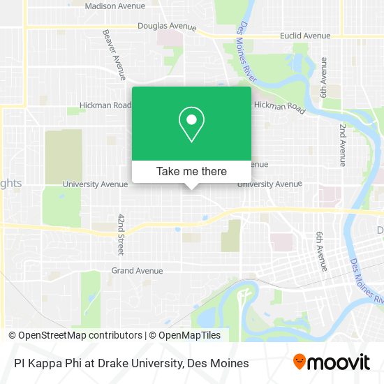 PI Kappa Phi at Drake University map