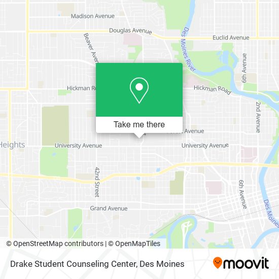 Drake Student Counseling Center map