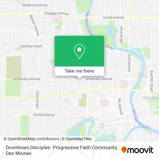 Mapa de Downtown Disciples: Progressive Faith Community