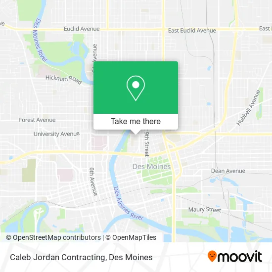 Caleb Jordan Contracting map