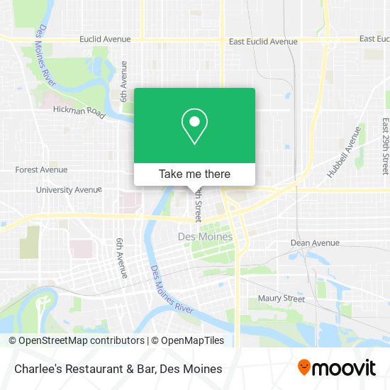 Charlee's Restaurant & Bar map