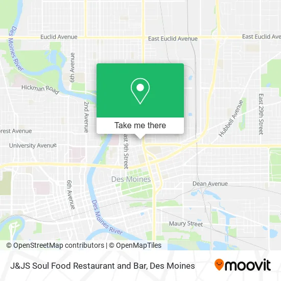 J&JS Soul Food Restaurant and Bar map