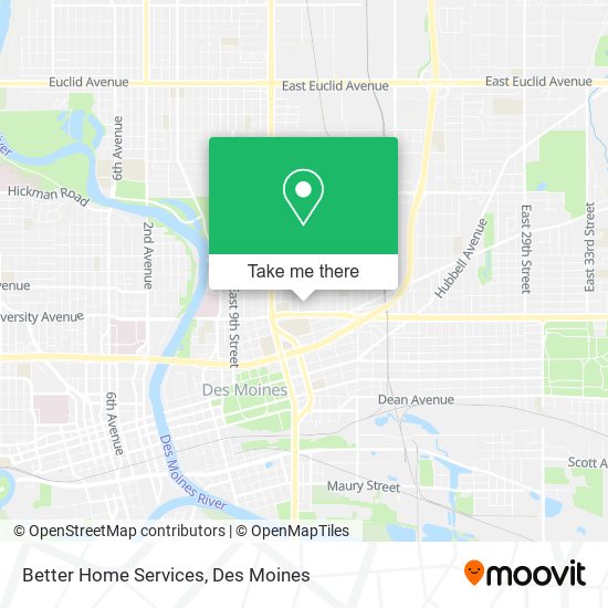 Better Home Services map