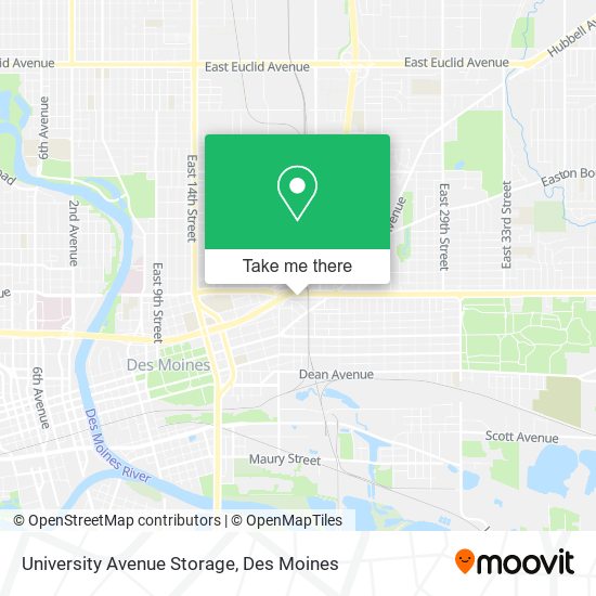 University Avenue Storage map