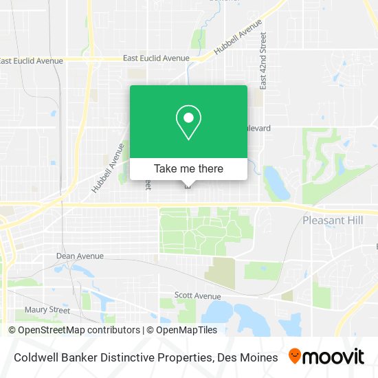 Coldwell Banker Distinctive Properties map