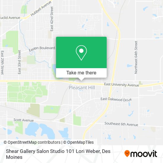 Shear Gallery Salon Studio 101 Lori Weber map