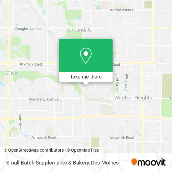 Small Batch Supplements & Bakery map