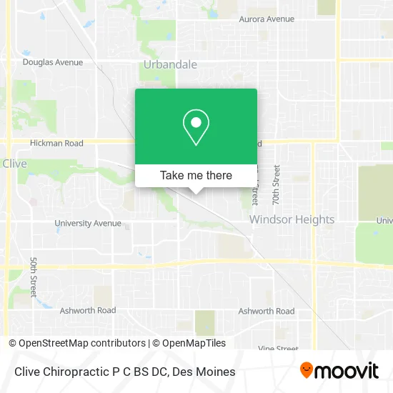 Clive Chiropractic P C BS DC map