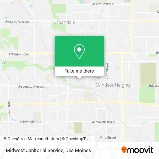Midwest Janitorial Service map