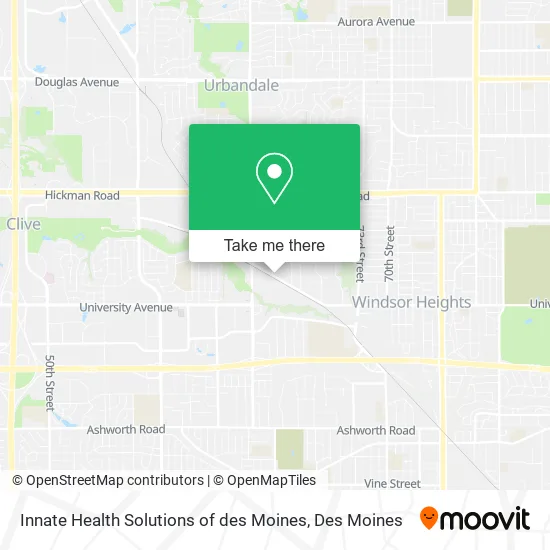 Innate Health Solutions of des Moines map
