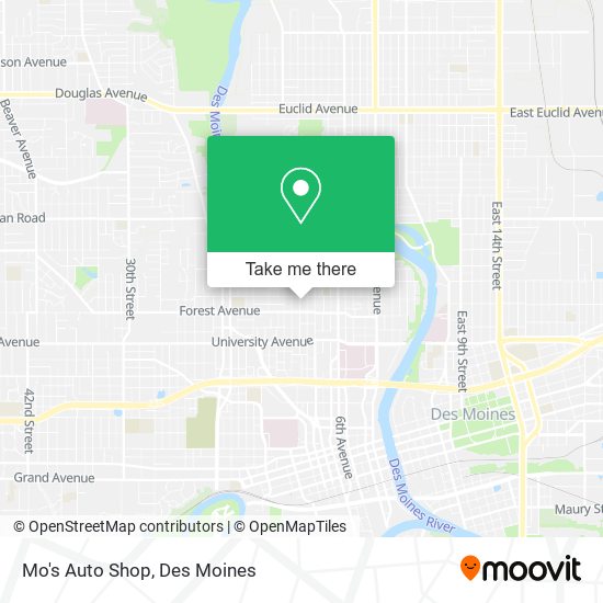 Mo's Auto Shop map