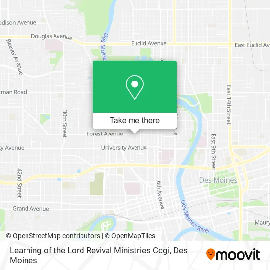 Learning of the Lord Revival Ministries Cogi map
