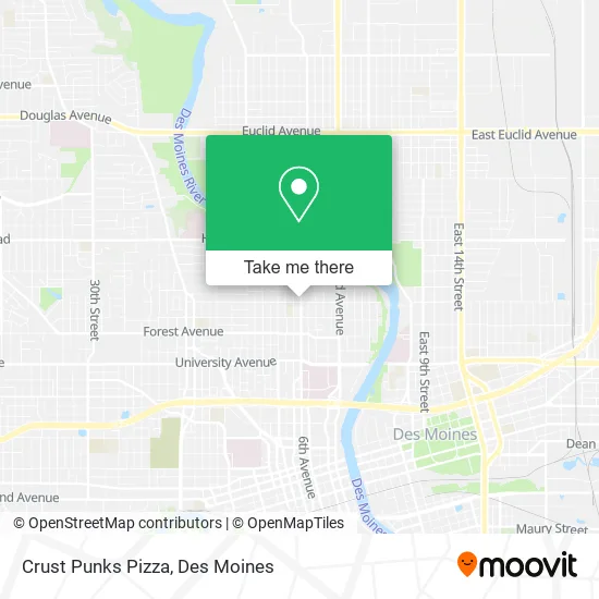 Crust Punks Pizza map