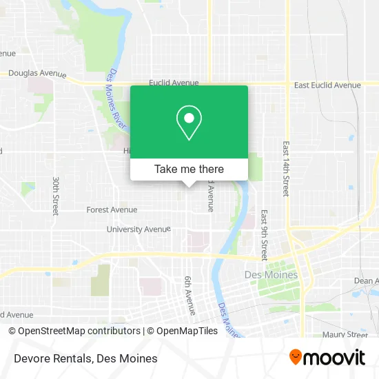 Devore Rentals map
