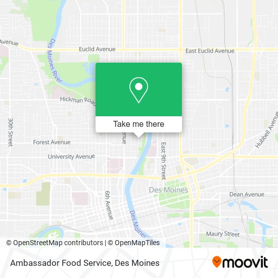 Ambassador Food Service map