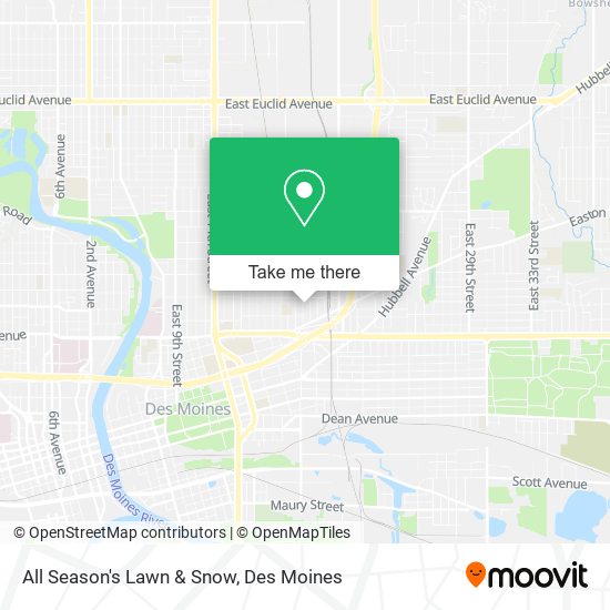 Mapa de All Season's Lawn & Snow