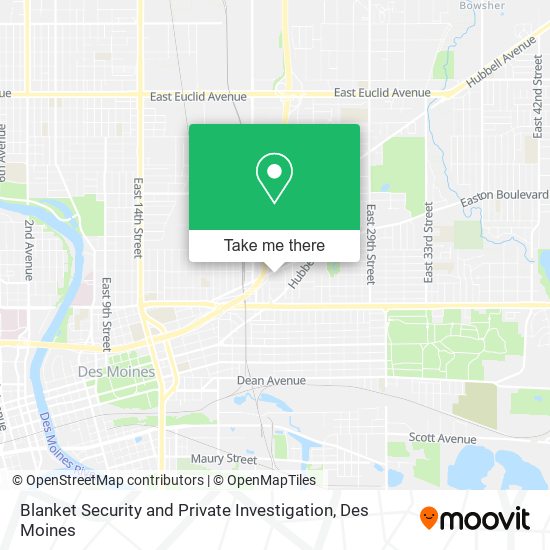 Blanket Security and Private Investigation map