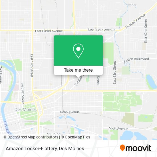 Amazon Locker-Flattery map