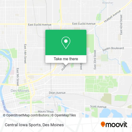 Central Iowa Sports map
