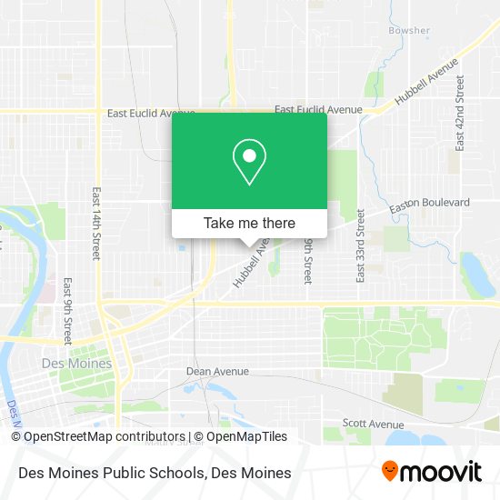 Mapa de Des Moines Public Schools