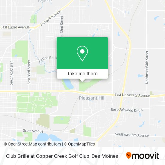 Club Grille at Copper Creek Golf Club map