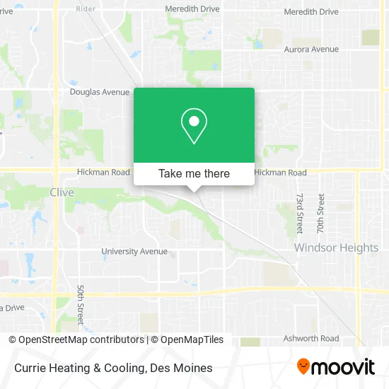 Currie Heating & Cooling map