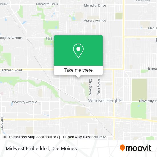 Midwest Embedded map