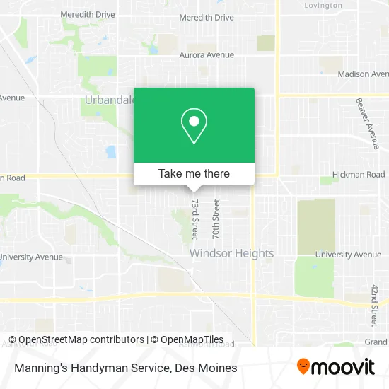 Manning's Handyman Service map