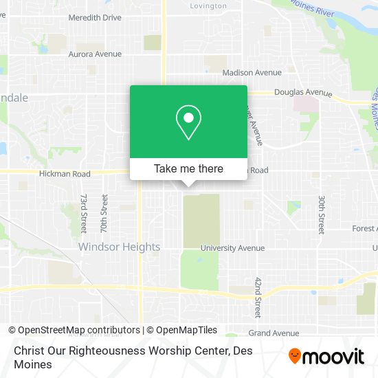Christ Our Righteousness Worship Center map