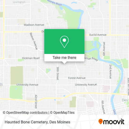 Haunted Bone Cemetery map