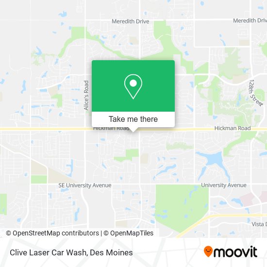 Clive Laser Car Wash map