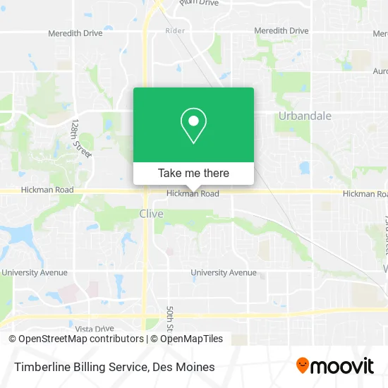 Timberline Billing Service map