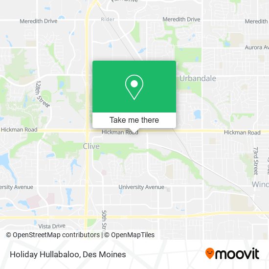 Holiday Hullabaloo map