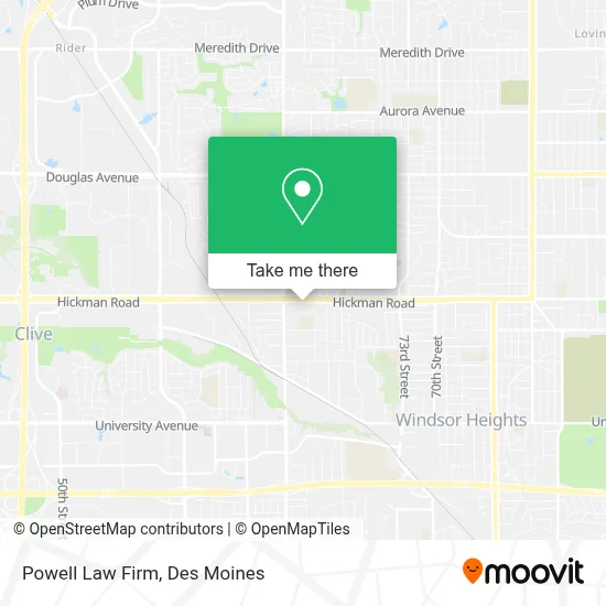 Powell Law Firm map