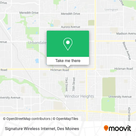 Signature Wireless Internet map