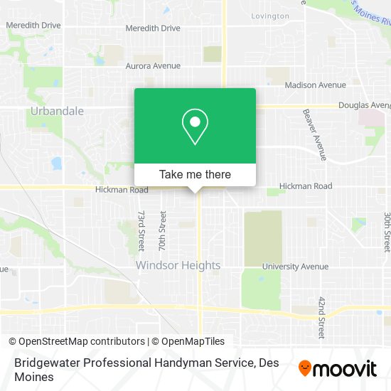 Bridgewater Professional Handyman Service map