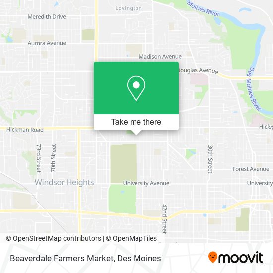 Beaverdale Farmers Market map