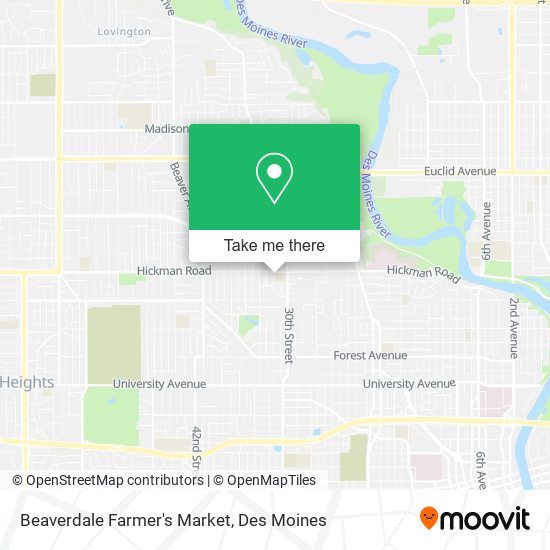 Beaverdale Farmer's Market map
