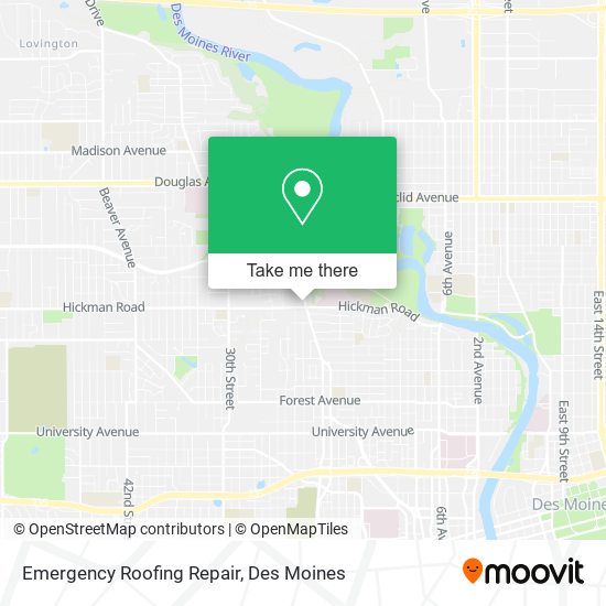 Mapa de Emergency Roofing Repair