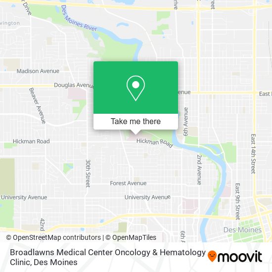 Mapa de Broadlawns Medical Center Oncology & Hematology Clinic