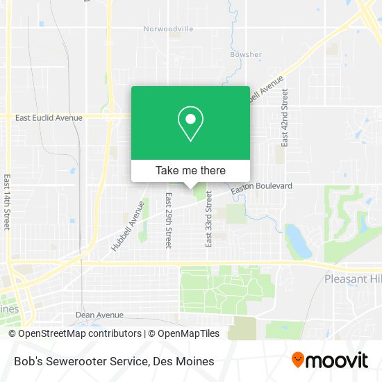 Bob's Sewerooter Service map