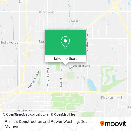 Phillips Construction and Power Washing map