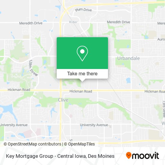 Key Mortgage Group - Central Iowa map