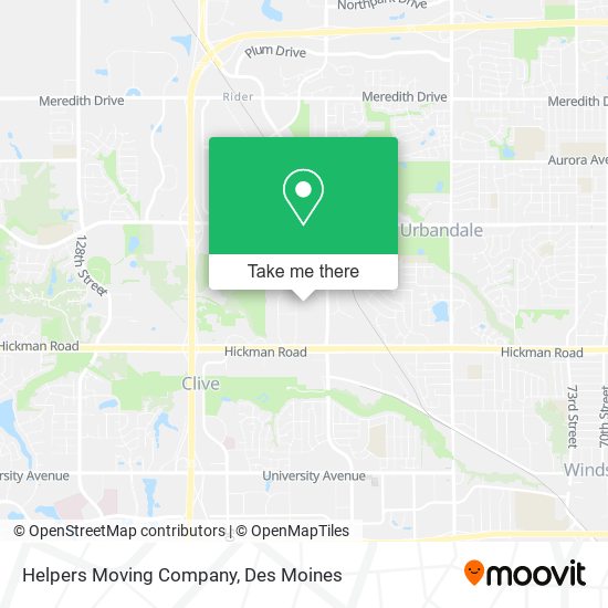Helpers Moving Company map