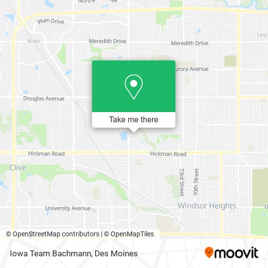 Mapa de Iowa Team Bachmann