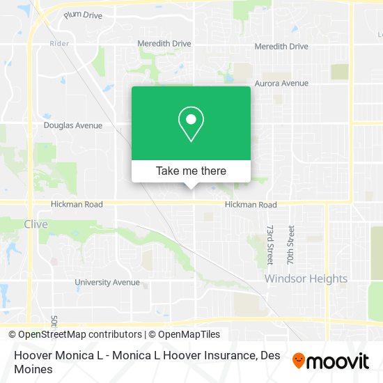 Mapa de Hoover Monica L - Monica L Hoover Insurance