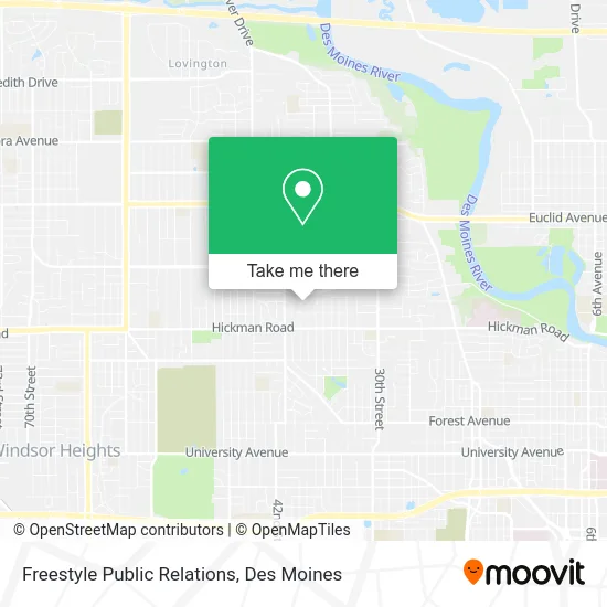 Freestyle Public Relations map